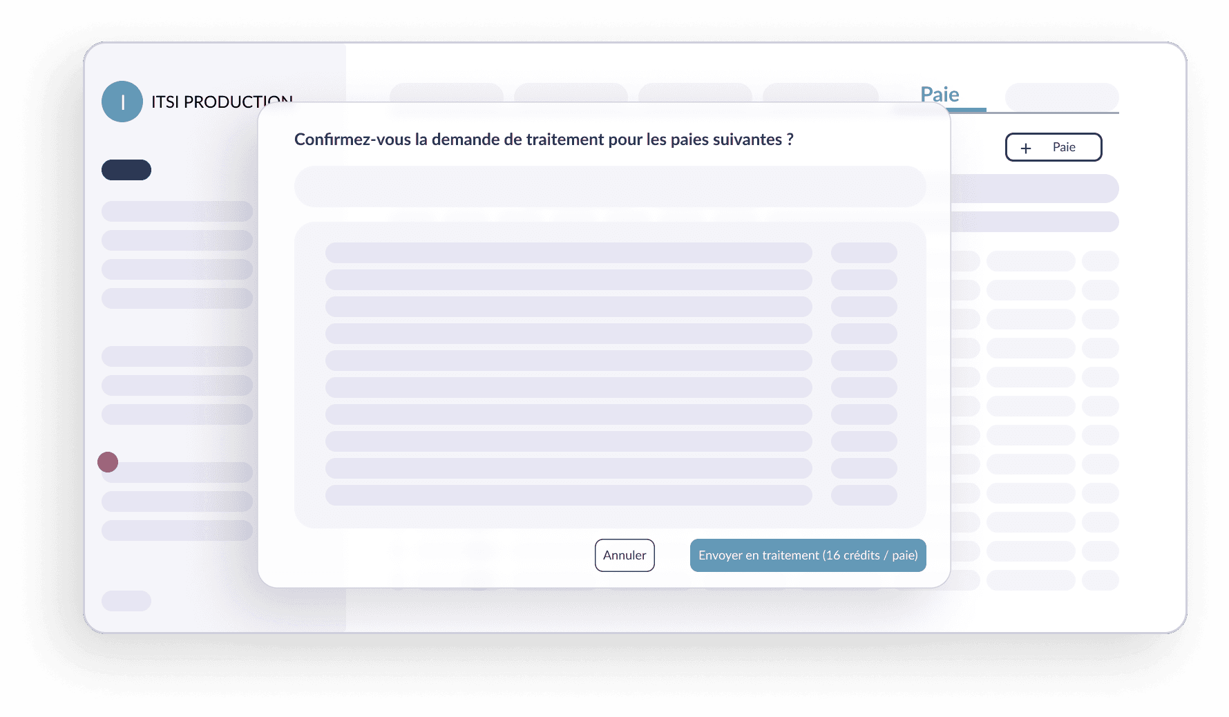 Illustration de l'envoi à Pop Paye