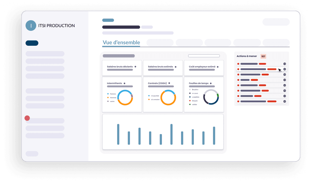 Illustration de tableau de bord