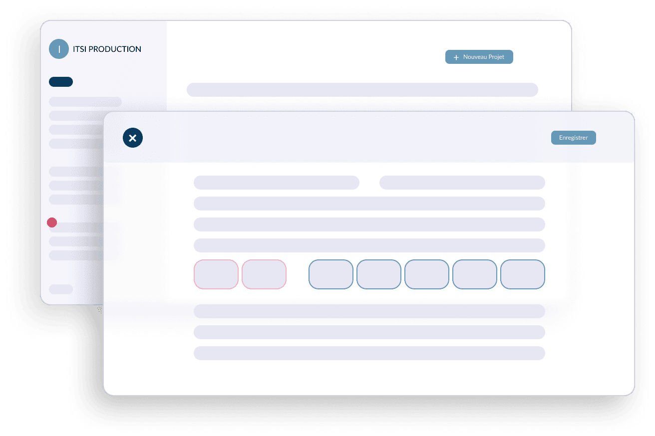 Illustration de la création d'un projet